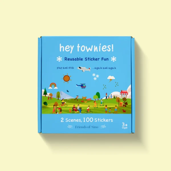 Hey Townies - Reusable Stickers