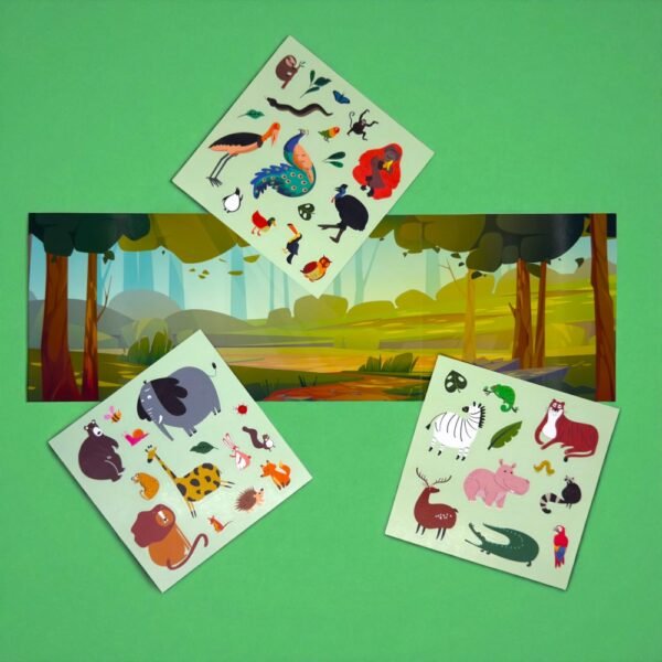 Animal Kingdom - Reusable Stickers