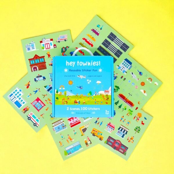 Hey Townies - Reusable Stickers