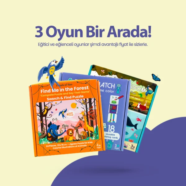 Eğitici ve Yaratıcı Oyunlar 3’lü Kampanya Paketi